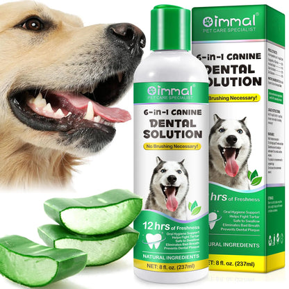 Oral Spray Dog Mouthwash Perfect Solution for Dog Oral Care uses More naturalingredients Aloe Vera Extract Green Tea Extract etc Advanced Easy-to-Use Oral Care Solution Promote Dental Health
